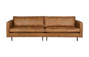 WOOOD Rodeo 3-seters sofa i konjakkfarget skinn